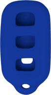 🔵 enhanced protection: keyless2go silicone cover for remote key fobs - blue logo