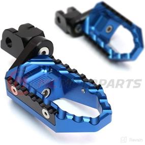 img 2 attached to 🏍️ MC MOTOPARTS 25mm Extended Wide Touring Front Footpegs for MT-07 MT-09 Tracer 2013-2018 YZF R3 2015-2018 MT-10