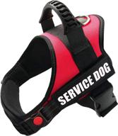 🐾 fayogoo dog vest harness: the perfect padded training vest for service dogs of all sizes with reflective patches and handle logo