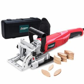 img 4 attached to 8.5 Amp Biscuit Cutter Plate Joiner by AOBEN with No. 0 Wood (30 Pcs), No. 10 Wood (30 Pcs), No. 20 Wood (50 Pcs) and 4" Tungsten Carbide Tipped Blade, Angle Adjustable and Dust Bag