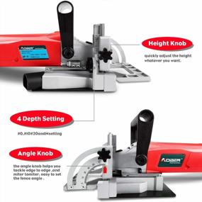img 1 attached to 8.5 Amp Biscuit Cutter Plate Joiner by AOBEN with No. 0 Wood (30 Pcs), No. 10 Wood (30 Pcs), No. 20 Wood (50 Pcs) and 4" Tungsten Carbide Tipped Blade, Angle Adjustable and Dust Bag