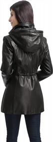 img 2 attached to Women'S Lambskin Leather Anorak Coat By BGSD - Regular, Plus & Petite Sizes