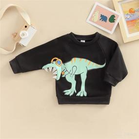 img 3 attached to Toddler Crewneck Sweatshirt Rainbow Pullover Apparel & Accessories Baby Boys in Clothing