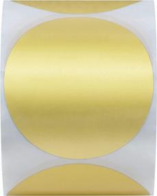 img 2 attached to 2 Inch Matte Gold Labels Round Color Coding Dots Embossing Stickers Adhesive Label 300/Roll - Hybsk