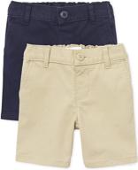 👧 the children's place 2-pack of chino shorts for toddler girls логотип