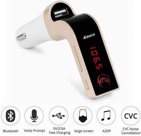 img 4 attached to Bluetooth Transmitter TIANSHILI Handsfree Phones Gold