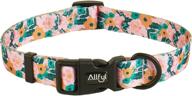 🌸 comfortable and cute floral dog collar with quick release buckle - perfect for dogs of all sizes and genders logo