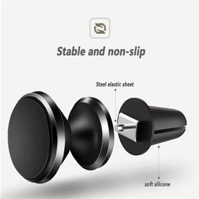 img 2 attached to Onboard Magnetic Mobile Phone Stand Onboard Navigation Stand [2 Strong Magnets] Powerful Magnet Universal Car Stand