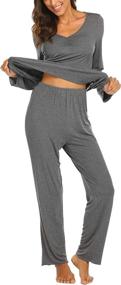 img 3 attached to Ekouaer Pajamas Womens Nightwear Sleeping Women's Clothing at Lingerie, Sleep & Lounge