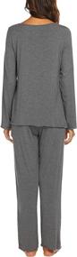 img 1 attached to Ekouaer Pajamas Womens Nightwear Sleeping Women's Clothing at Lingerie, Sleep & Lounge