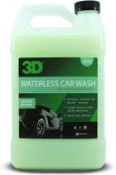 🚗 3d waterless car wash: effortless spray detailing spray - soap and water-free solution for cars, rvs, motorcycles, and boats in 1 gallon logo