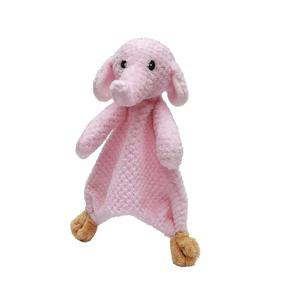 img 4 attached to Soft Snuggle Toy For Girls - Cute Pink Elephant Lovey Stuffed Animal Plush Perfect As Newborn Christmas Gift, 11 Inch