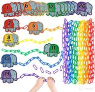 🔗 aizweb 240pcs c-clips hooks plastic chain links - counting & linking activity kit for sensory development in toddlers, enhances fine motor skills and encourages color recognition & sorting. educational learning toys logo