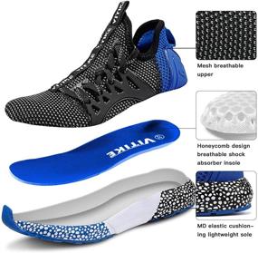 img 3 attached to VITIKE Running Fashion Athletic Sneakers Girls' Shoes : Athletic