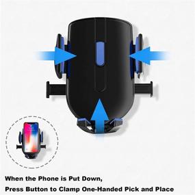 img 3 attached to 📱 360-Degree Rotating Magnetic Car Phone Holder Mount for All Mobile Phones - Black-Blue