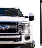 📻 13 inch flexible rubber antenna mast for ford f150 raptor super duty 2009-2021 optimized fm/am reception - chaogang radio antenna replacement logo