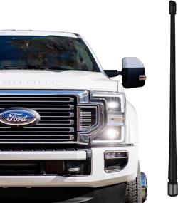 img 4 attached to 📻 13 Inch Flexible Rubber Antenna Mast for Ford F150 Raptor Super Duty 2009-2021 Optimized FM/AM Reception - CHAOGANG Radio Antenna Replacement