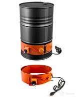 🔥 qwork 55 gallon metal drum heater - efficient 2 pack 1200 watt 120 volt grease keg heater with insulated band logo