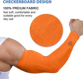 img 3 attached to UV Protection Arm Sleeves For Men & Women - Perfect For Cycling, Driving, Golfing & Running | SHINYMOD