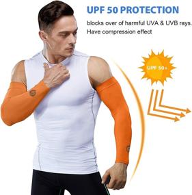 img 2 attached to UV Protection Arm Sleeves For Men & Women - Perfect For Cycling, Driving, Golfing & Running | SHINYMOD