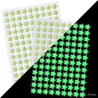 ✨ duofire glow in the dark stars - ultra bright 216 pcs ceiling stars that glow in the dark - 3d design perfect for kids room decor or birthday gift - beautiful wall decals and ceiling decors логотип