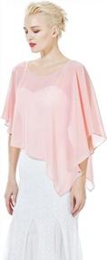 img 2 attached to Sheer Chiffon Capelet For Petite Brides – The Perfect Wedding Dress Cover Up
