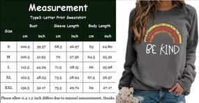 img 1 attached to Comfy And Chic: Womens Loose Fit Graphic Sweatshirt With Plaid Detailing