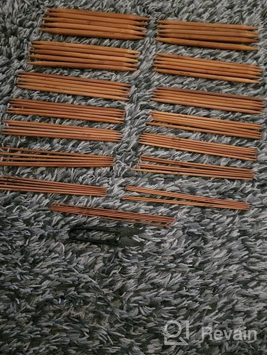 img 1 attached to JubileeYarn Set Of 30 Carbonized Brown Bamboo Knitting Needles: 6 Sizes From 2Mm (US0) To 3.25Mm (US3), 5 Needles Per Size review by Keri Diaz