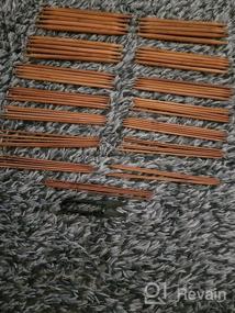 img 6 attached to JubileeYarn Set Of 30 Carbonized Brown Bamboo Knitting Needles: 6 Sizes From 2Mm (US0) To 3.25Mm (US3), 5 Needles Per Size