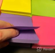 img 1 attached to 24 Pack 3X3 Inches Sticky Notes, Bright Colors Self-Stick Pads With Super Sticking Power, Easy To Post For Home Office Notebook - 84 Sheets/Pad review by Kyle Terry