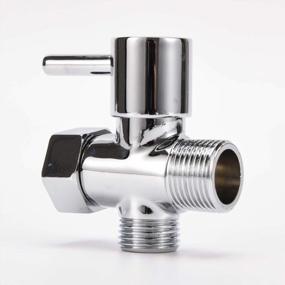 img 1 attached to 7/8" Brass T Adapter Bidet With Shut Off Valve For Toilet Sprayer
