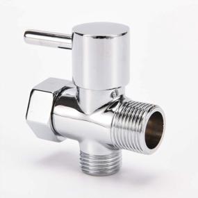 img 4 attached to 7/8" Brass T Adapter Bidet With Shut Off Valve For Toilet Sprayer