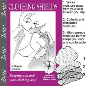 img 3 attached to Undergarment Anti-Perspiration Armpit Pads (5, 10, 15 Or 20 Pair) By Braza Clothing Shields