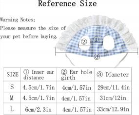 img 1 attached to Желтая детская кружевная шапка YAODHAOD'S Dog с кружевной детской шапкой YAODHAOD'S | Регулируемая защита от солнца для занятий спортом на открытом воздухе для маленьких и средних собак