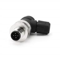 velledq industrial m12 connector - 5 pin male a coding elbow sensor cable plug logo
