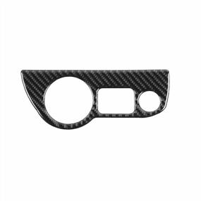 img 1 attached to Real Carbon Fiber Headlight Switch Knob Trim For Dodge Challenger (2015-2020) And Charger (2010-2020) - Keptrim, 1 Piece