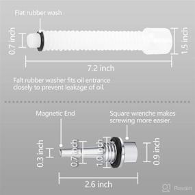 img 3 attached to 🔧 Magnetic Dipstick Oil Change Funnel for Wen 56200i 56203i 56202i 56235i Generac 7117 GP2200i Yamaha ef2000isv2 Predator 62523 625233 Rainier R2200i AY2000i, A-iPower SUA2000iV hassle-free oil change solution