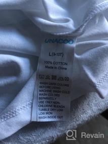 img 7 attached to Хлопковая футболка с коротким рукавом для мальчиков Cotton Crew Neck от UNACOO.