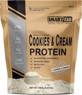 cookies & cream natural protein powder, gluten-free, soy-free, usa, keto (low carb), natural bcaas logo