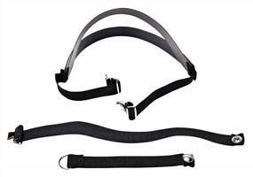 img 1 attached to MSA 480234 Cradle Suspension Head Harness Assembly For Comfo Classic Series Half-Mask Respirators, Holds Reusable Gas Masks Securely In Place, Color: Black