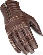 🧤 high-quality joe rocket cafe racer men's leather gloves - brown / large - ultimate street motorcycle gear logo