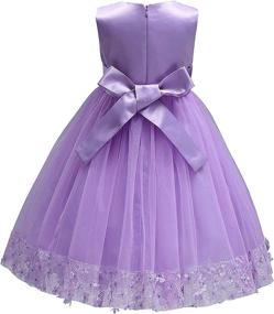 img 2 attached to 👗 Acecharming Girls' Party Dresses with Flower Hemline - Perfect for Wedding Attire
