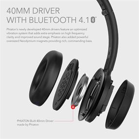img 2 attached to 🎧 Phiaton BT 390 Wireless Bluetooth Headphones - On-Ear Hi-Fi Stereo, Foldable, Noise Isolation, EverPlay-X Wireless Headset, 30 Hours Play Time, Deep Bass, Mic, White