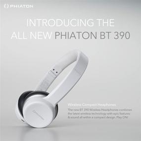 img 3 attached to 🎧 Phiaton BT 390 Wireless Bluetooth Headphones - On-Ear Hi-Fi Stereo, Foldable, Noise Isolation, EverPlay-X Wireless Headset, 30 Hours Play Time, Deep Bass, Mic, White