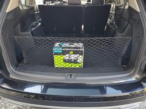 img 4 attached to 🚙 2020-2022 Volkswagen Atlas Cross Envelope Style Trunk Mesh Cargo Net - Premium Car Accessories for SUV - Enhanced Trunk Organizers and Storage Solution - Vehicle Carrier Organizer for Volkswagen Atlas