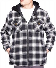 img 3 attached to Stay Cozy And Fashionable With Visive Men'S Flannel Jacket And Sherpa Lined Hoodie