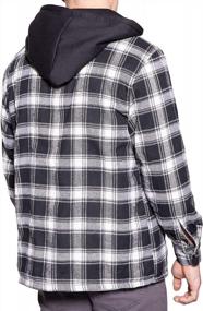 img 2 attached to Stay Cozy And Fashionable With Visive Men'S Flannel Jacket And Sherpa Lined Hoodie