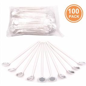 img 2 attached to 100 Pack Of Disposable Dental Exam Mouth Mirrors: Plastic Dental Instruments For Oral Exams - In White From TENFLY