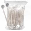 100 pack of disposable dental exam mouth mirrors: plastic dental instruments for oral exams - in white from tenfly logo
