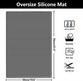 img 3 attached to Gartful Large Silicone Mat With 0.1" Raised Edge - Perfect For Crafts, Jewelry Resin Molds, Countertop Protector, And More!